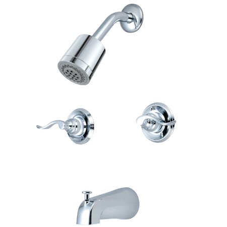 Tub and Shower Faucet, Polished Chrome, Wall Mount MPN:KB8241NFL