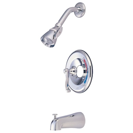 Tub and Shower Faucet, Polished Chrome, Wall Mount MPN:KB8631FLT