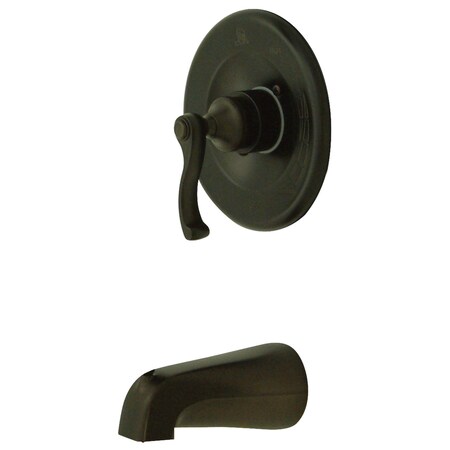 Tub and Shower Faucet, Standard, 2, Wall Mount, Oil Rubbed Bronze MPN:KB8635FLTO