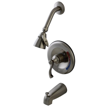 Tub and Shower Faucet, Brushed Nickel, Wall Mount MPN:KB8638FLT