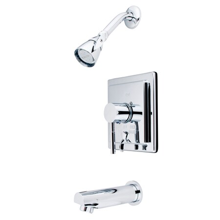 Tub and Shower Faucet, Standard, 3, Wall Mount, Polished Chrome MPN:KB86510DL