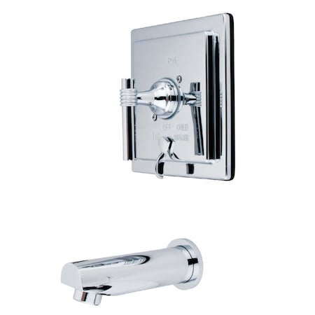 Tub and Shower Faucet, Standard, 2, Wall Mount, Polished Chrome MPN:KB86510MLTO