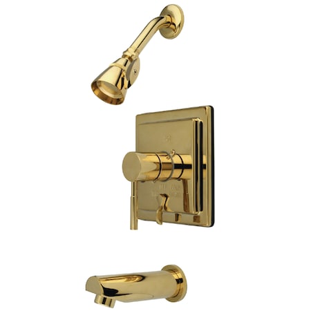 Tub and Shower Faucet, 3, Wall Mount, Polished Brass MPN:KB86520DL