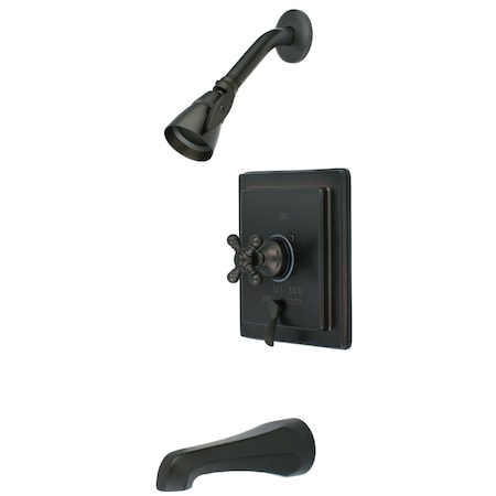 Tub and Shower Faucet, Standard, 3, Wall Mount, Oil Rubbed Bronze MPN:KB86554BX