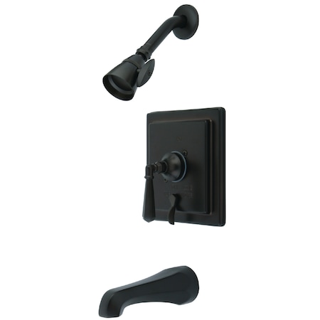 Tub and Shower Faucet, Standard, 3, Wall Mount, Oil Rubbed Bronze MPN:KB86554HL