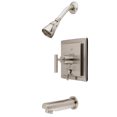 Tub and Shower Faucet, Brushed Nickel, Wall Mount MPN:KB86580CML