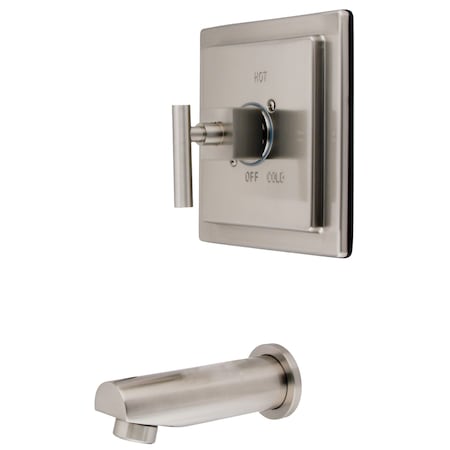 Tub and Shower Faucet, Standard, 2, Wall Mount, Brushed Nickel MPN:KB8658CQLTO