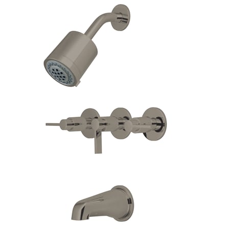 Tub and Shower Faucet, Brushed Nickel, Wall Mount MPN:KBX8138NDL
