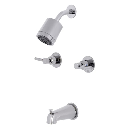 Tub and Shower Faucet, Polished Chrome, Wall Mount MPN:KBX8141DL