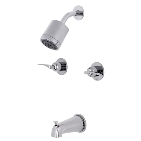 Tub and Shower Faucet, Polished Chrome, Wall Mount MPN:KBX8141EFL