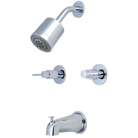 Tub and Shower Faucet, Polished Chrome, Wall Mount MPN:KBX8141NDL