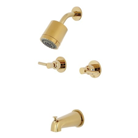Tub and Shower Faucet, Polished Brass, Wall Mount MPN:KBX8142DL
