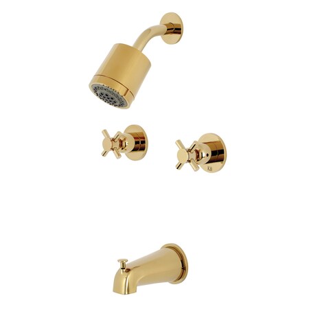 Tub and Shower Faucet, Polished Brass, Wall Mount MPN:KBX8142DX