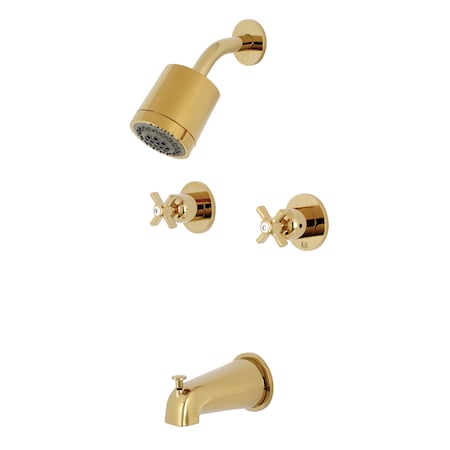 Tub and Shower Faucet, Polished Brass, Wall Mount MPN:KBX8142ZX