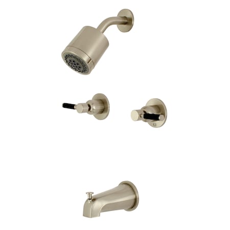 Tub and Shower Faucet, Brushed Nickel, Wall Mount MPN:KBX8148DKL