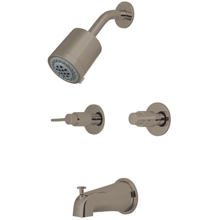 Tub and Shower Faucet, Brushed Nickel, Wall Mount MPN:KBX8148NDL