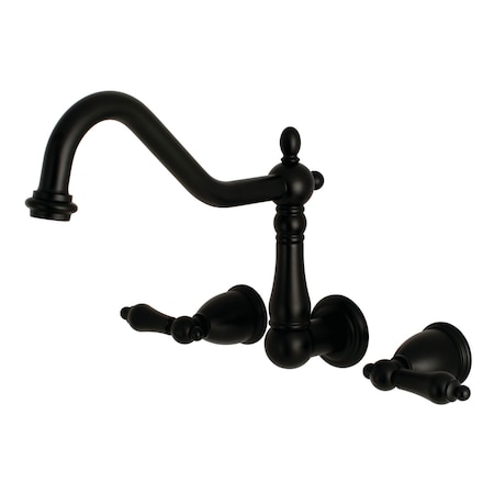 Roman Tub Faucet, Matte Black, Wall Mount MPN:KS1020AL