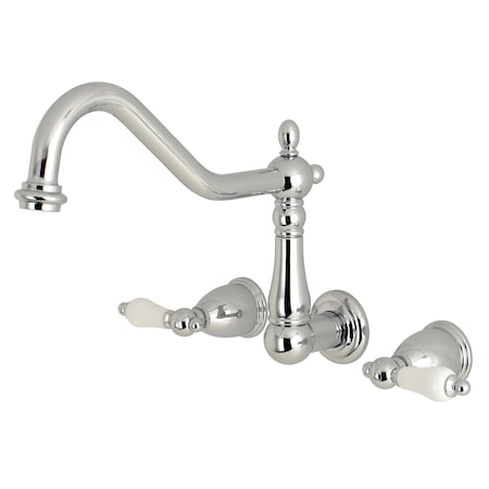 Roman Tub Faucet, Polished Chrome, Wall Mount MPN:KS1021PL