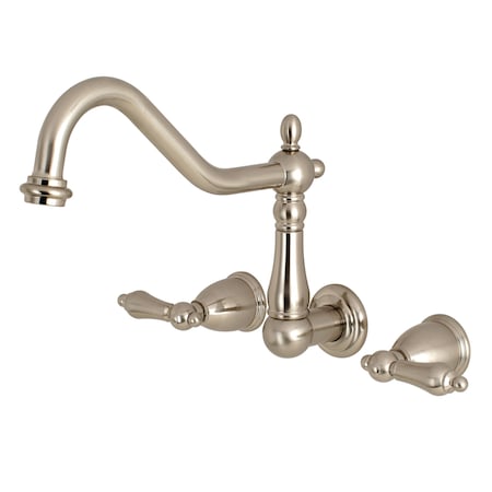 Roman Tub Faucet, Brushed Nickel, Wall Mount MPN:KS1028AL
