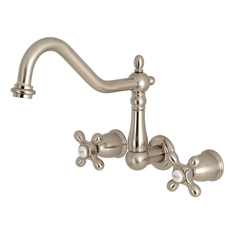 Roman Tub Faucet, Brushed Nickel, Wall Mount MPN:KS1028AX