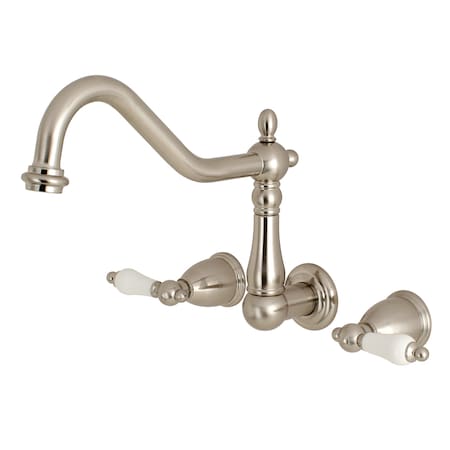Roman Tub Faucet, Brushed Nickel, Wall Mount MPN:KS1028PL