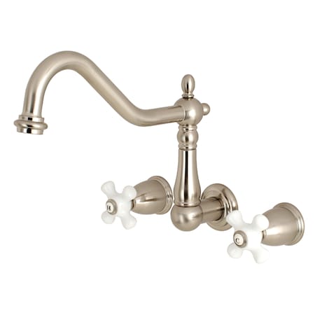 Roman Tub Faucet, Brushed Nickel, Wall Mount MPN:KS1028PX
