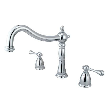 Roman Tub Faucet, Polished Chrome, Deck Mount MPN:KS1341BL