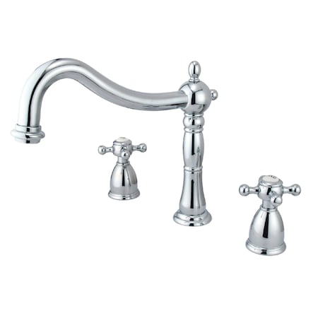 Roman Tub Faucet, Polished Chrome, Deck Mount MPN:KS1341BX