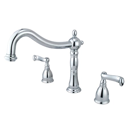 Roman Tub Faucet, Polished Chrome, Deck Mount MPN:KS1341FL