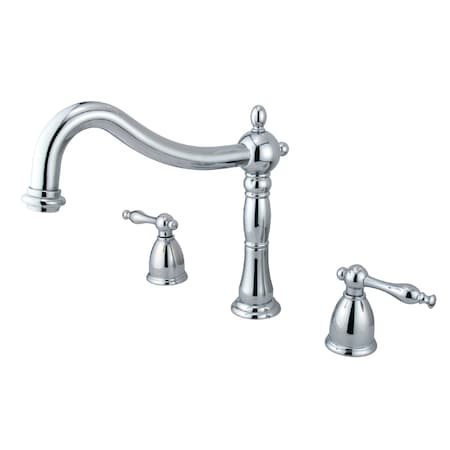 Roman Tub Faucet, Polished Chrome, Deck Mount MPN:KS1341NL