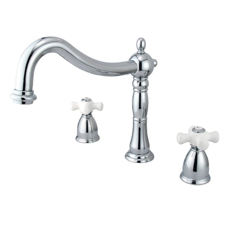 Roman Tub Faucet, Polished Chrome, Deck Mount MPN:KS1341PX