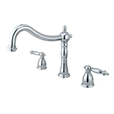 Roman Tub Faucet, Polished Chrome, Deck Mount MPN:KS1341TL