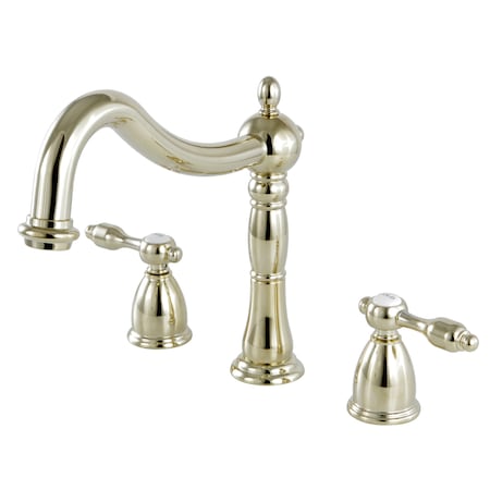 Roman Tub Faucet, Polished Brass, Deck Mount MPN:KS1342TAL