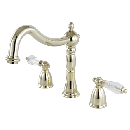 Roman Tub Faucet, Polished Brass, Deck Mount MPN:KS1342WLL
