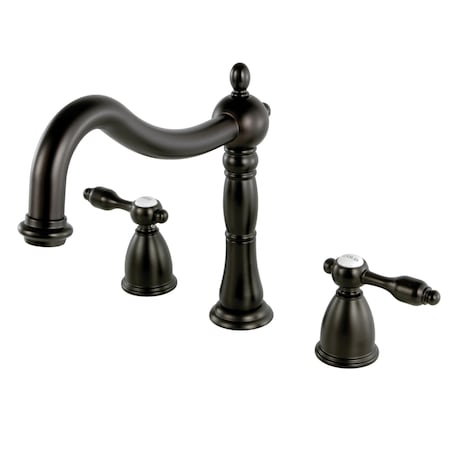 Roman Tub Faucet, Oil Rubbed Bronze, Deck Mount MPN:KS1345TAL