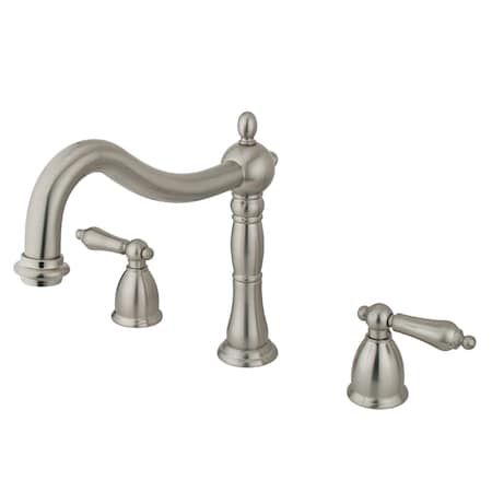 Roman Tub Faucet, Brushed Nickel, Deck Mount MPN:KS1348AL