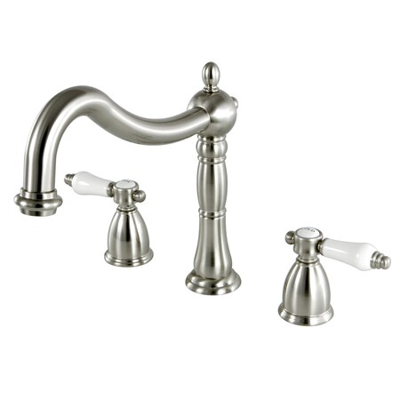Roman Tub Faucet, Brushed Nickel, Deck Mount MPN:KS1348BPL