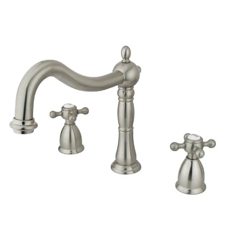 Roman Tub Faucet, Brushed Nickel, Deck Mount MPN:KS1348BX