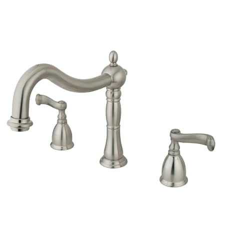 Roman Tub Faucet, Brushed Nickel, Deck Mount MPN:KS1348FL