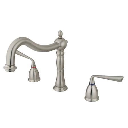 Roman Tub Faucet, Brushed Nickel, Deck Mount MPN:KS1348ZL