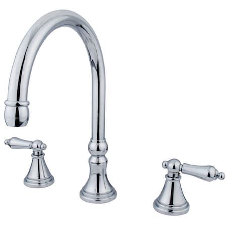 Roman Tub Faucet, Polished Chrome, Deck Mount MPN:KS2341AL