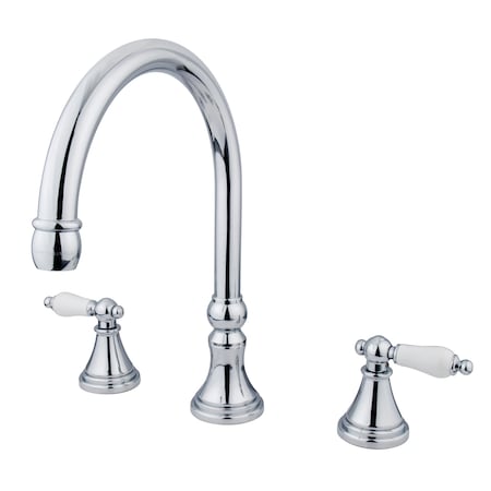 Roman Tub Faucet, Polished Chrome, Deck Mount MPN:KS2341PL