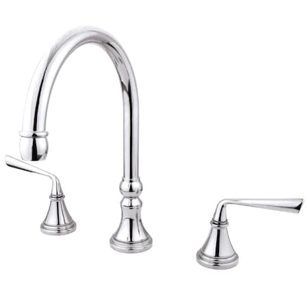 Roman Tub Faucet, Polished Chrome, Deck Mount MPN:KS2341ZL