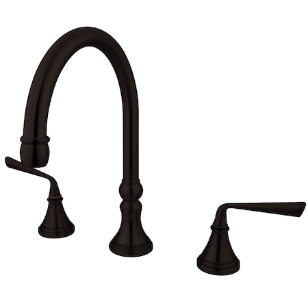 Roman Tub Faucet, Oil Rubbed Bronze, Deck Mount MPN:KS2345ZL