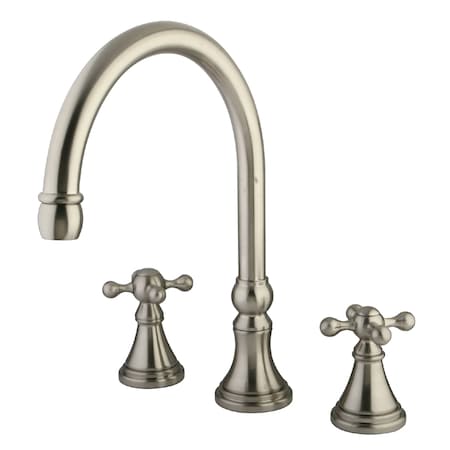 Roman Tub Faucet, Brushed Nickel, Deck Mount MPN:KS2348KX