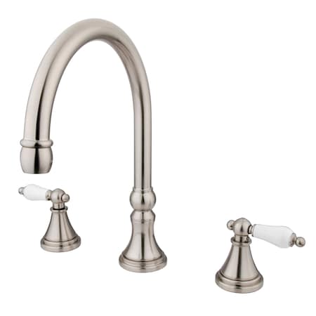 Roman Tub Faucet, Brushed Nickel, Deck Mount MPN:KS2348PL