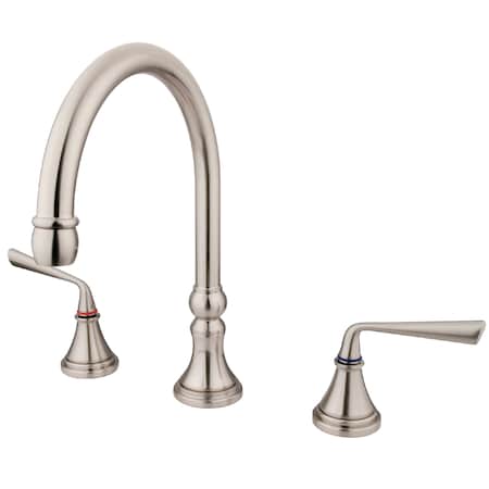 Roman Tub Faucet, Brushed Nickel, Deck Mount MPN:KS2348ZL