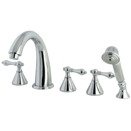 Roman Tub Faucet, Polished Chrome, Deck Mount MPN:KS23615AL