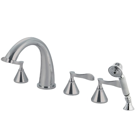 Roman Tub Faucet, Polished Chrome, Deck Mount MPN:KS23615CFL