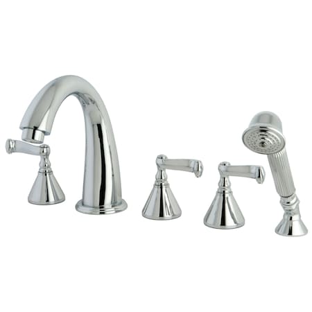 Roman Tub Faucet, Polished Chrome, Deck Mount MPN:KS23615FL
